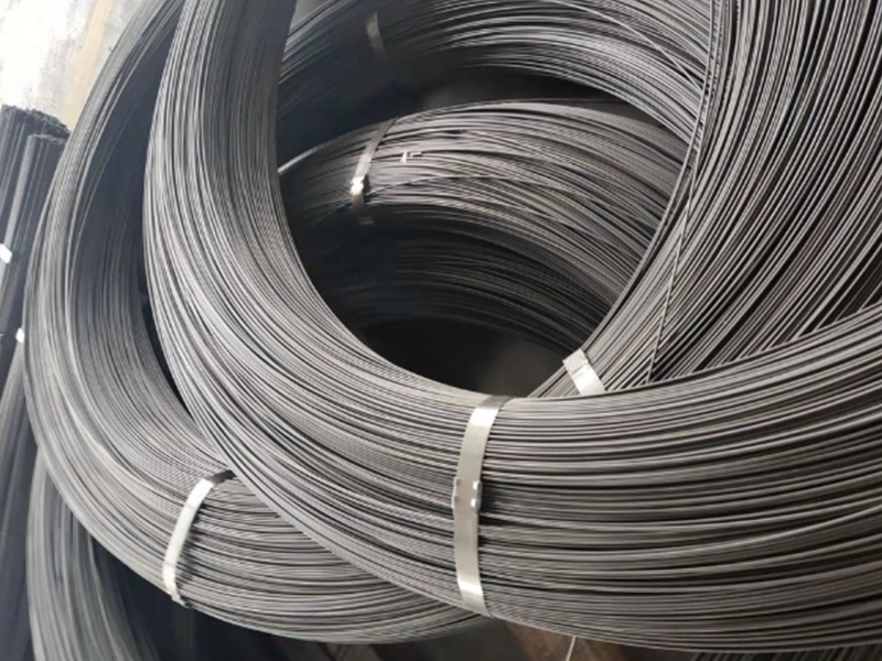 two coils carbon steel wire