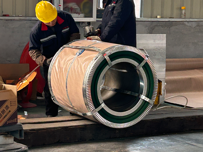 Colored-coated aluminum coil packaging