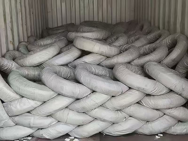 Galvanized steel wire delivery