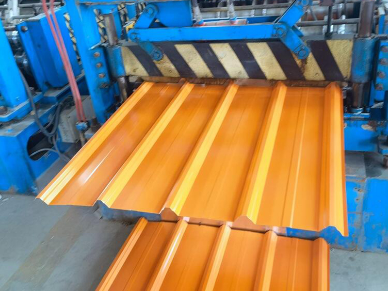 Color corrugated roofing plates warehouse