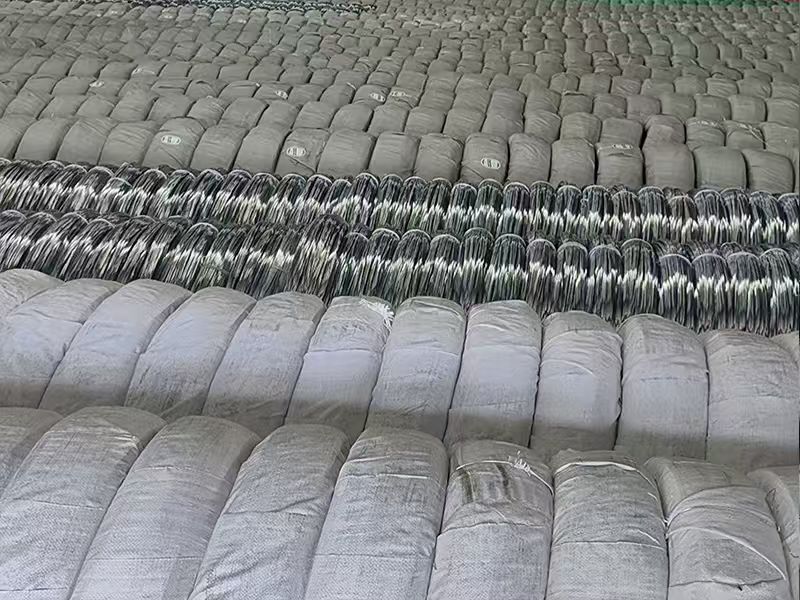 Galvanized stock in factory