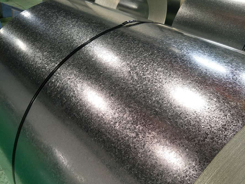 Galvanized steel coil zinc flower details