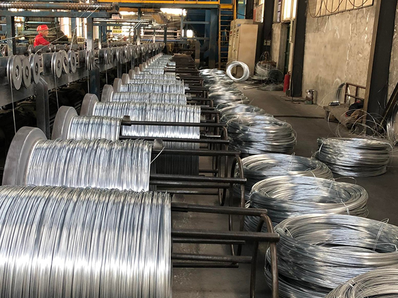 Galvanized elliptical steel wire production picture