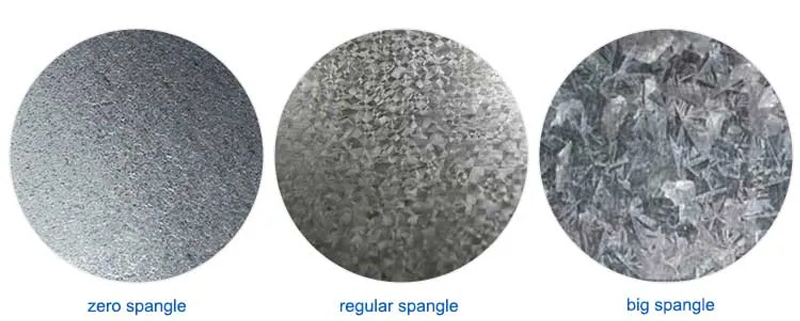 Galvanized steel plate surface