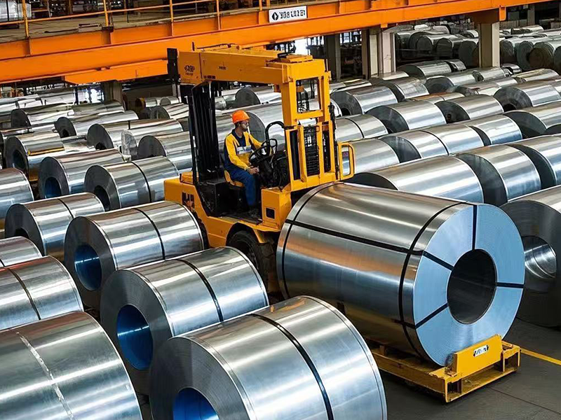 Actual photo of galvanized coil warehouse shipment